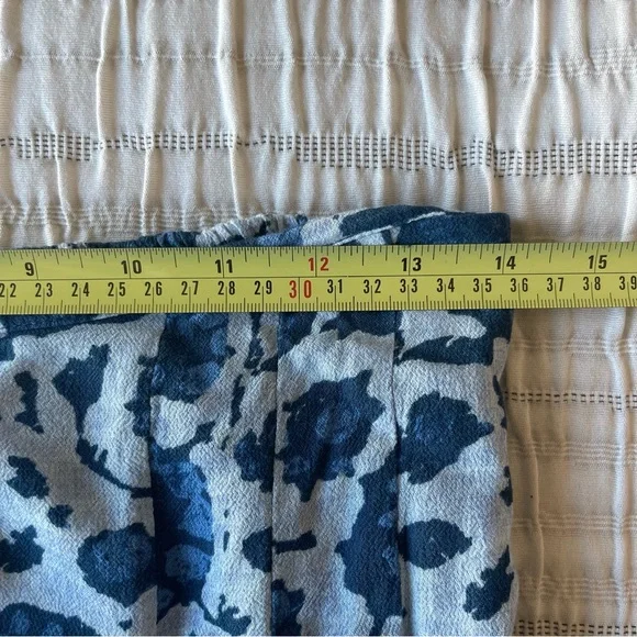 Free People Medium Lady Lady Printed Blue Cropped Pants - Picture 4 of 8